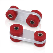 Subaru Impreza WRX STI 1997-2007 Front Sway Bar End Links Silver with Red Polyurethane Bushings - Parts Agent