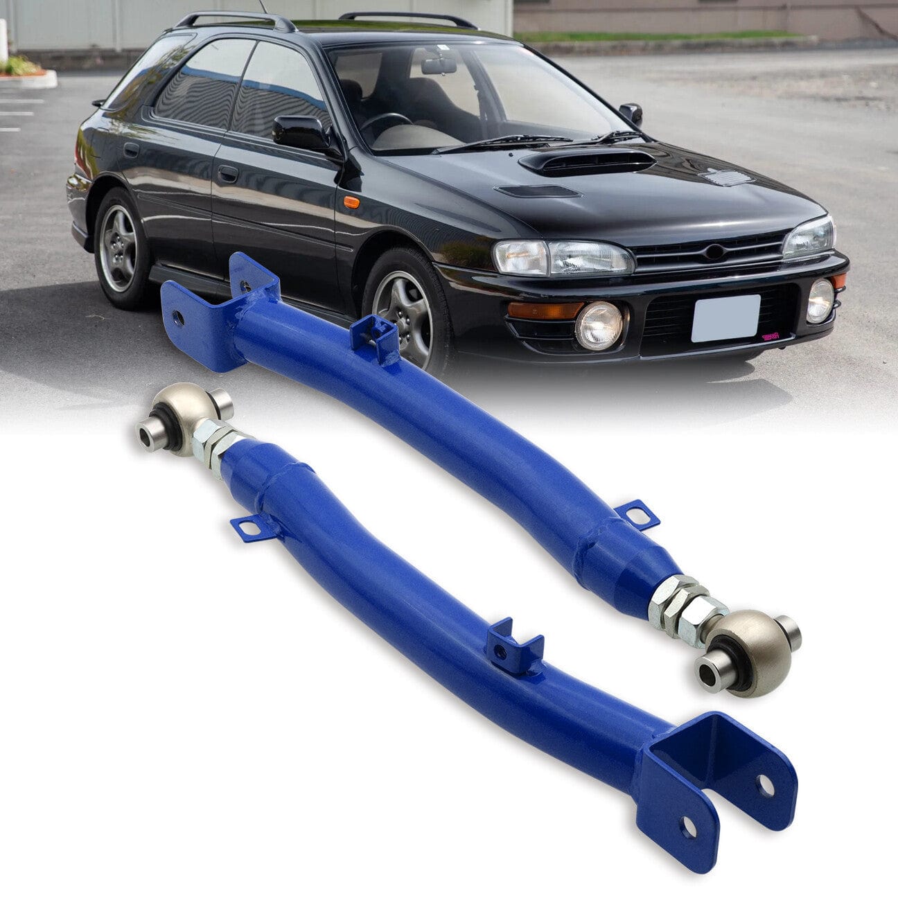 Subaru Impreza WRX STI 2002-2007 Rear Lower Adjustable Trailing Control Arms Blue - Parts Agent