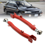 Subaru Impreza WRX STI 2002-2007 Rear Lower Adjustable Trailing Control Arms Red - Parts Agent