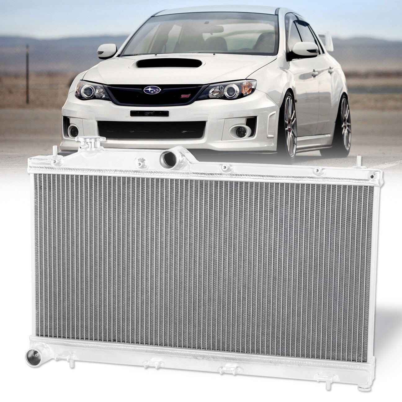 Subaru Impreza WRX STI 2008-2014 Manual Transmission Aluminum Radiator - Parts Agent