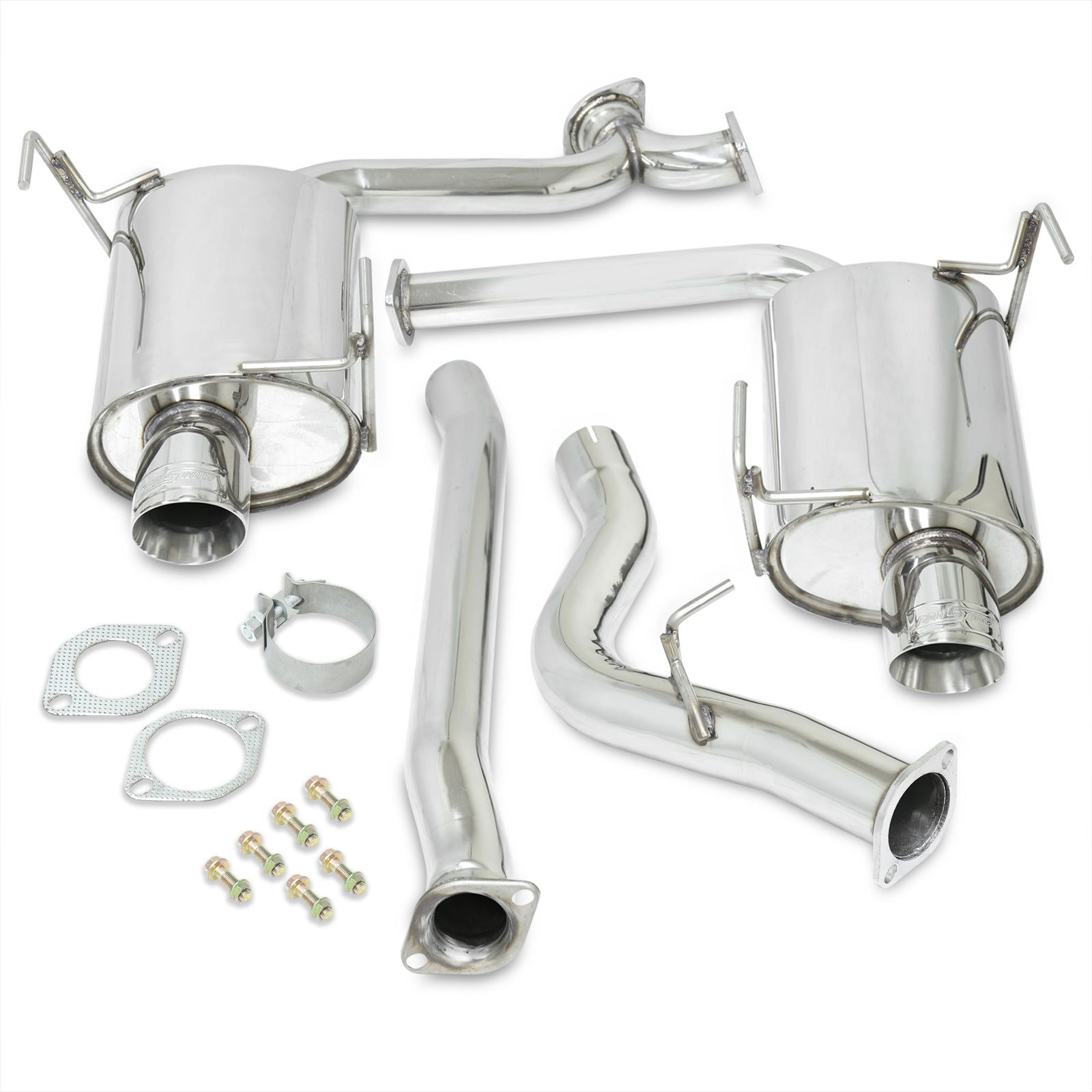 Subaru Impreza WRX Sedan 2008-2014 Stainless Steel Catback Exhaust System (Piping: 2.5" / 65mm | Tip: 4.0") - Parts Agent