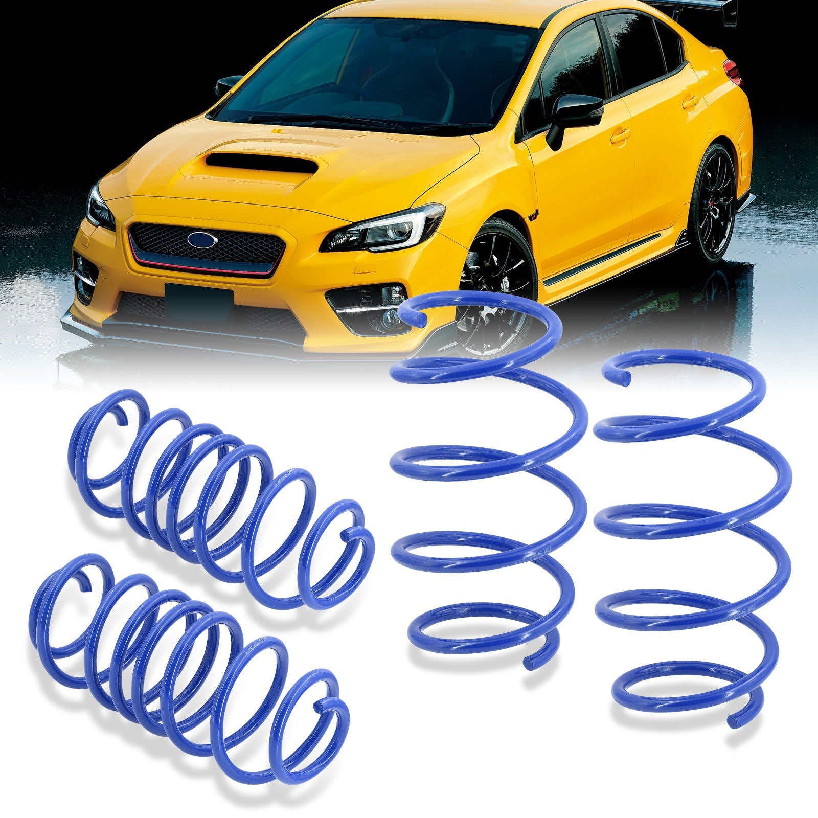 Subaru WRX / STI 2015-2021 Lowering Springs Blue (Front ~1.0" / Rear ~1.0") - Parts Agent