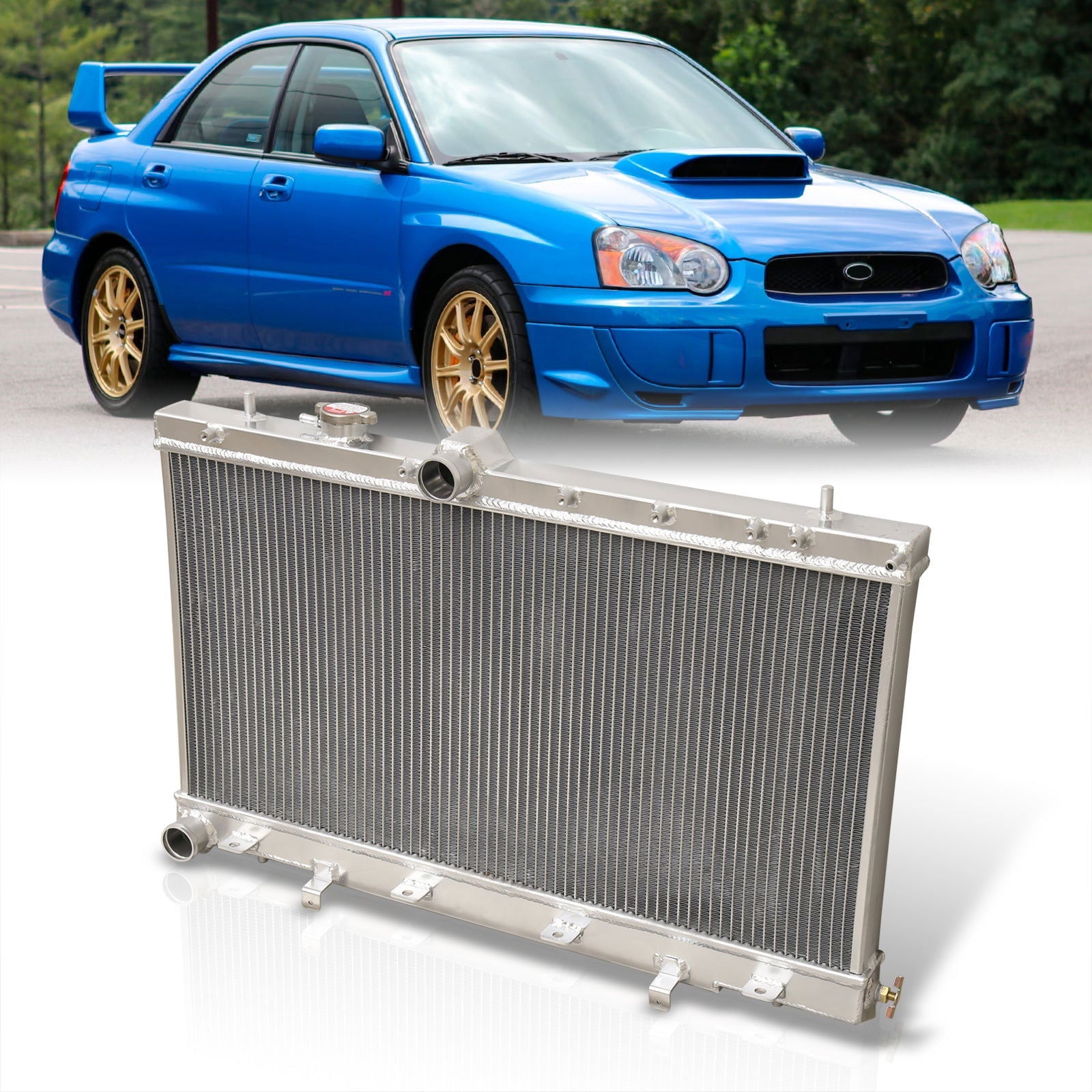 Subaru WRX STI 2002-2007 Manual Transmission Aluminum Radiator - Parts Agent