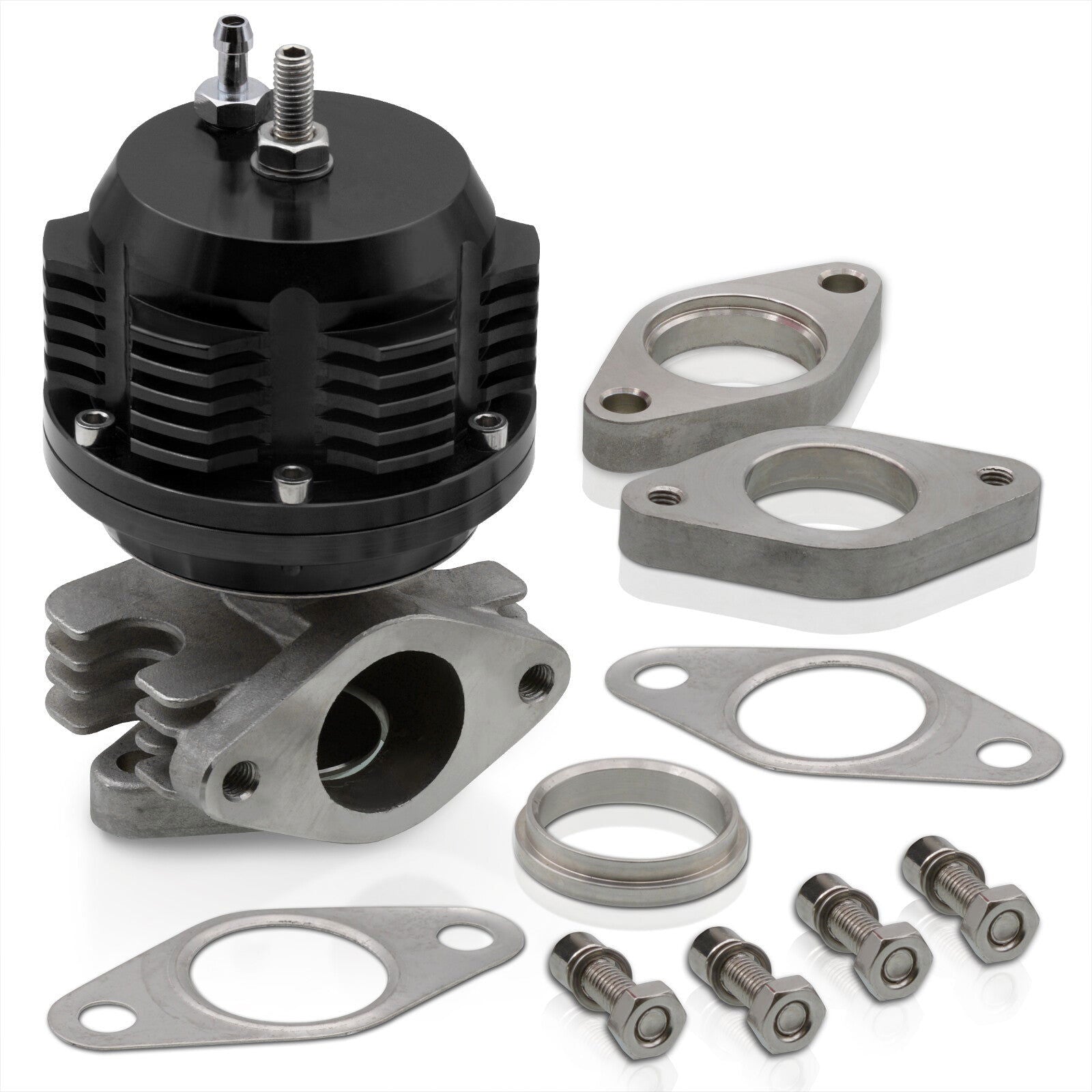 Bull Boost Performance Dual Port Hybrid Blow Off Valve For Subaru WRX 02-07 & STI 04-16, Turbo BOV Kit With Hardware