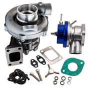 T3/T4 T04E A/R 57 Trim Turbine 5 Bolt Flange Turbocharger + BOV 18 PSI - Parts Agent