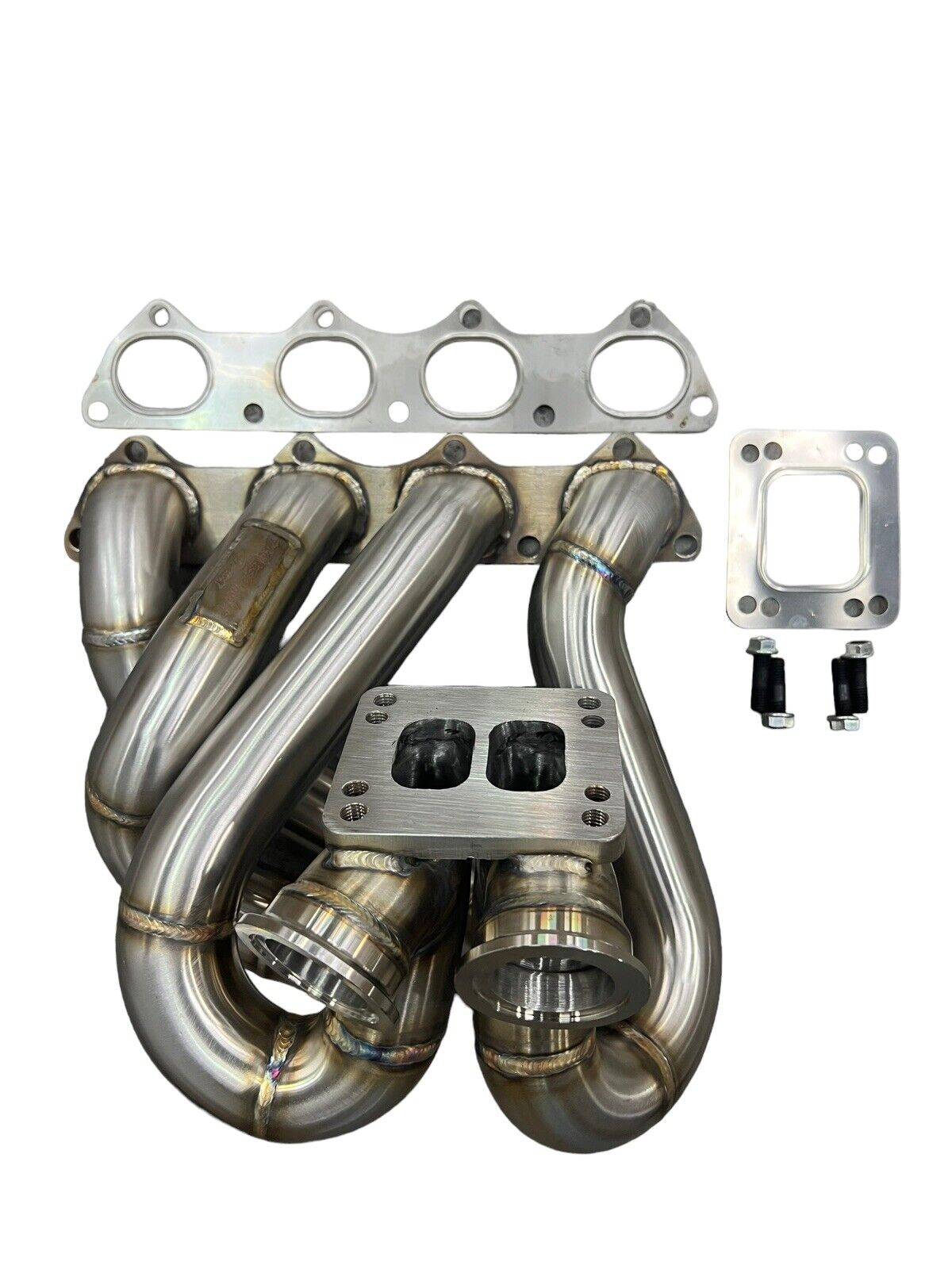 T3 T4 Top Mount Turbo Manifold Dual Twin Wastegate B Series - Parts Agent