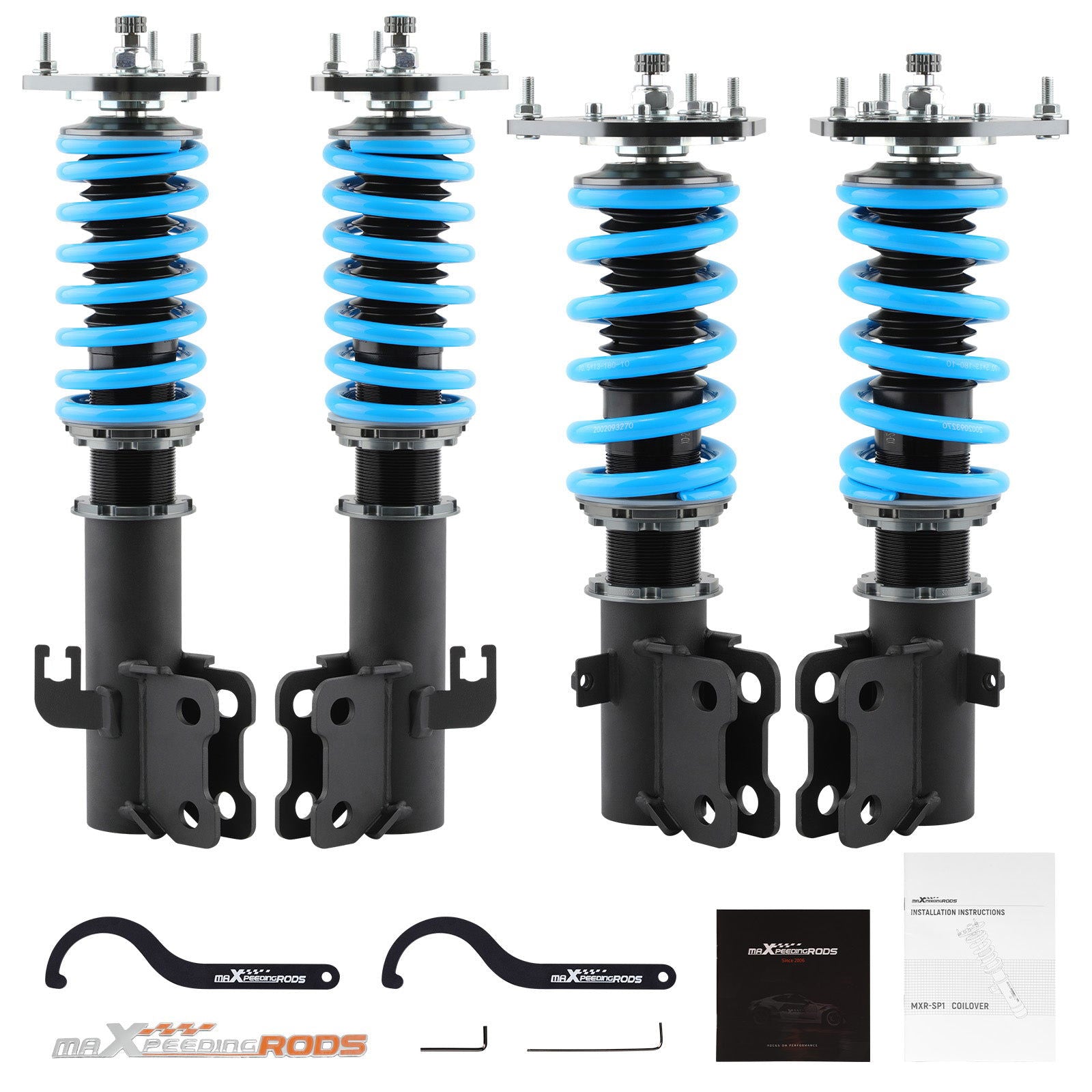 T6 Coilover Struts Spring Shock Absorber Subaru Impreza incl. WRX 1992.11-2000.08 SP1 lowering coil-over - Parts Agent