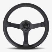 The Classic | Black Leather | Black Spoke | White Stitch - Parts Agent