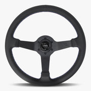 The Classic | Black Perforated Leather | Black Spoke | Bavarian Stitch - Parts Agent