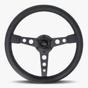 The Daytona | Black Leather | Black Spoke | Black Stitch - Parts Agent