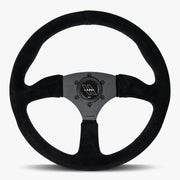 The Performa | Black Alcantara Suede | Black Spoke | Black Stitch - Parts Agent