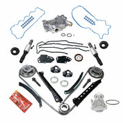 Timing Chain Kit Oil+Water Pump Phasers VVT Valves For 5.4L Ford Lincoln Triton - Parts Agent