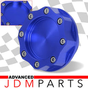 Toyota Aluminum Octogon Screw Style Oil Cap Blue - Parts Agent