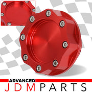 Toyota Aluminum Octogon Screw Style Oil Cap Red - Parts Agent