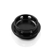 Toyota Aluminum Round Circle Hole Style Oil Cap Black - Parts Agent