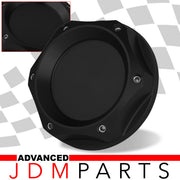 Toyota Aluminum Round Circle Hole Style Oil Cap Black - Parts Agent