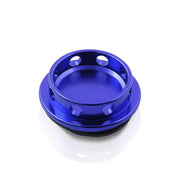 Toyota Aluminum Round Circle Hole Style Oil Cap Blue - Parts Agent