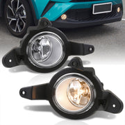 Toyota C-HR 2017-2019 Front Fog Lights Clear Len (Includes Switch & Wiring Harness) - Parts Agent