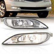 Toyota Camry 2002-2004 / Corolla 2005-2008 Front Fog Lights Clear Len (Includes Switch & Wiring Harness) - Parts Agent