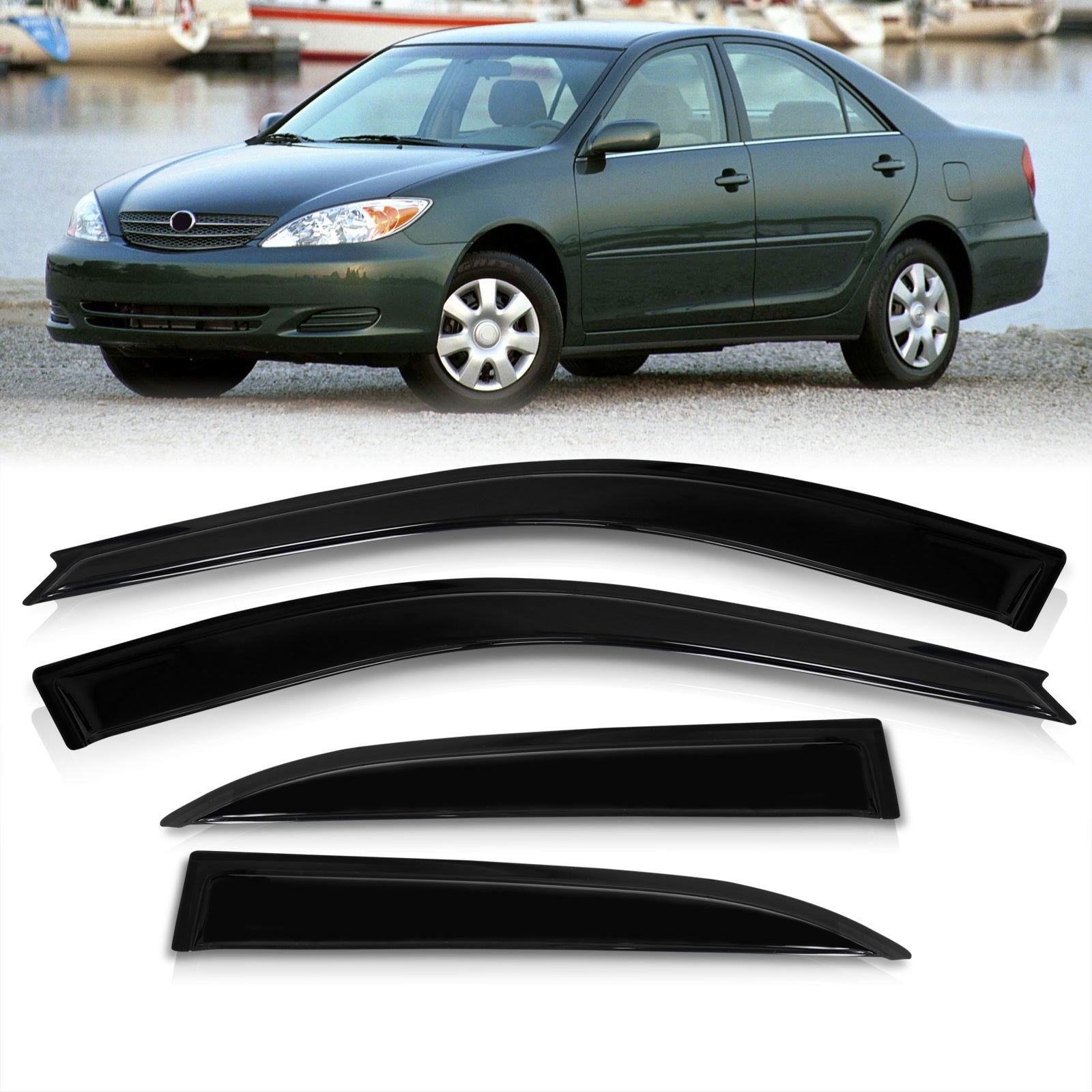 Toyota Camry 2002-2006 4 Door Tape On Window Visors - Parts Agent