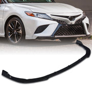 Toyota Camry SE XSE 2018-2021 3-Piece Style Front Bumper Lip Gloss Black - Parts Agent