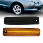 Toyota Celica 1994-1999 Front Amber LED Side Marker Lights Smoke Len - Parts Agent