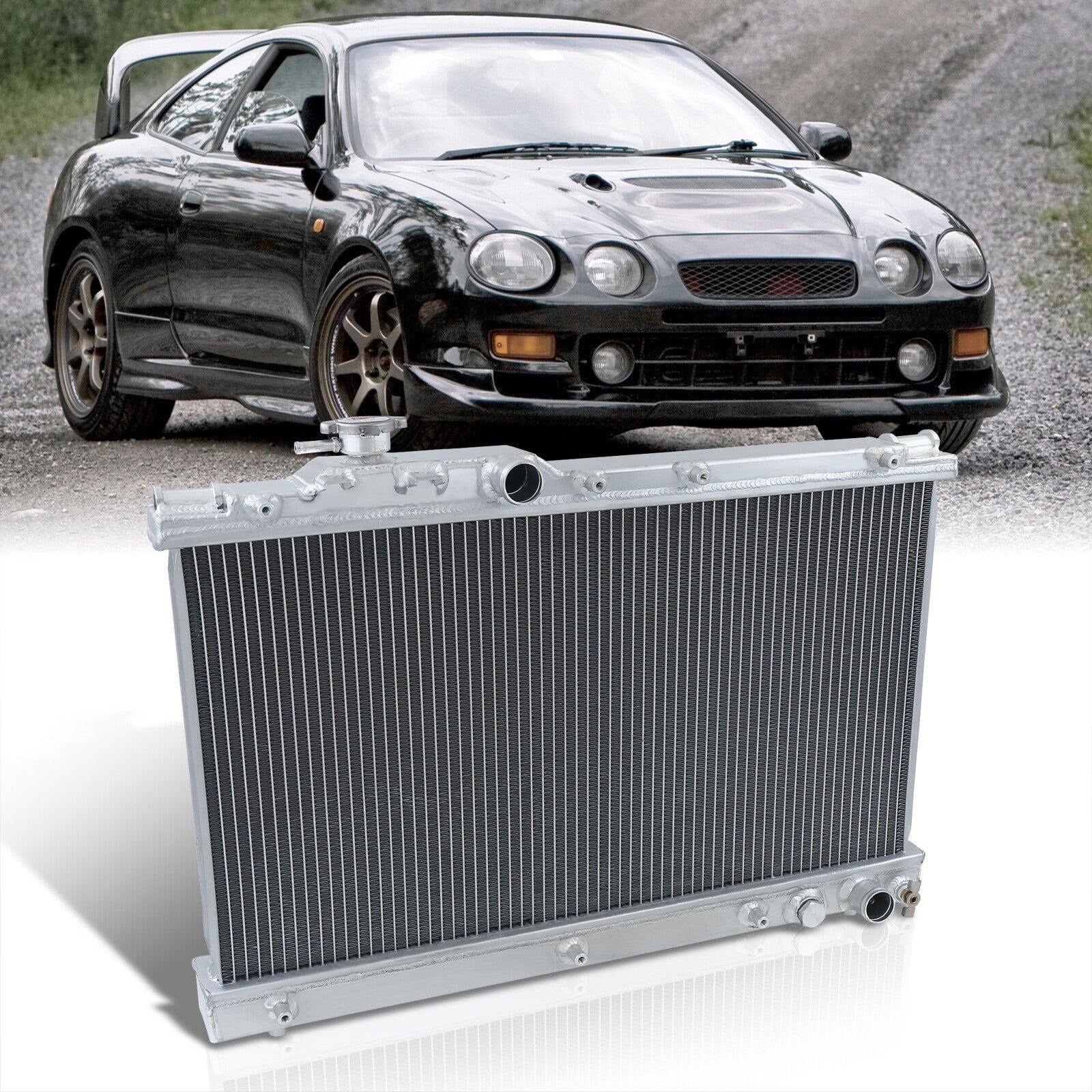 Toyota Celica 2.2L 1994-1999 Manual Transmission Aluminum Radiator - Parts Agent