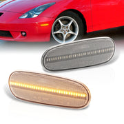 Toyota Celica 2000-2005 / MR2 Spyder 2000-2005 / Supra 1993-1998 Front Amber LED Side Marker Lights Clear Len - Parts Agent