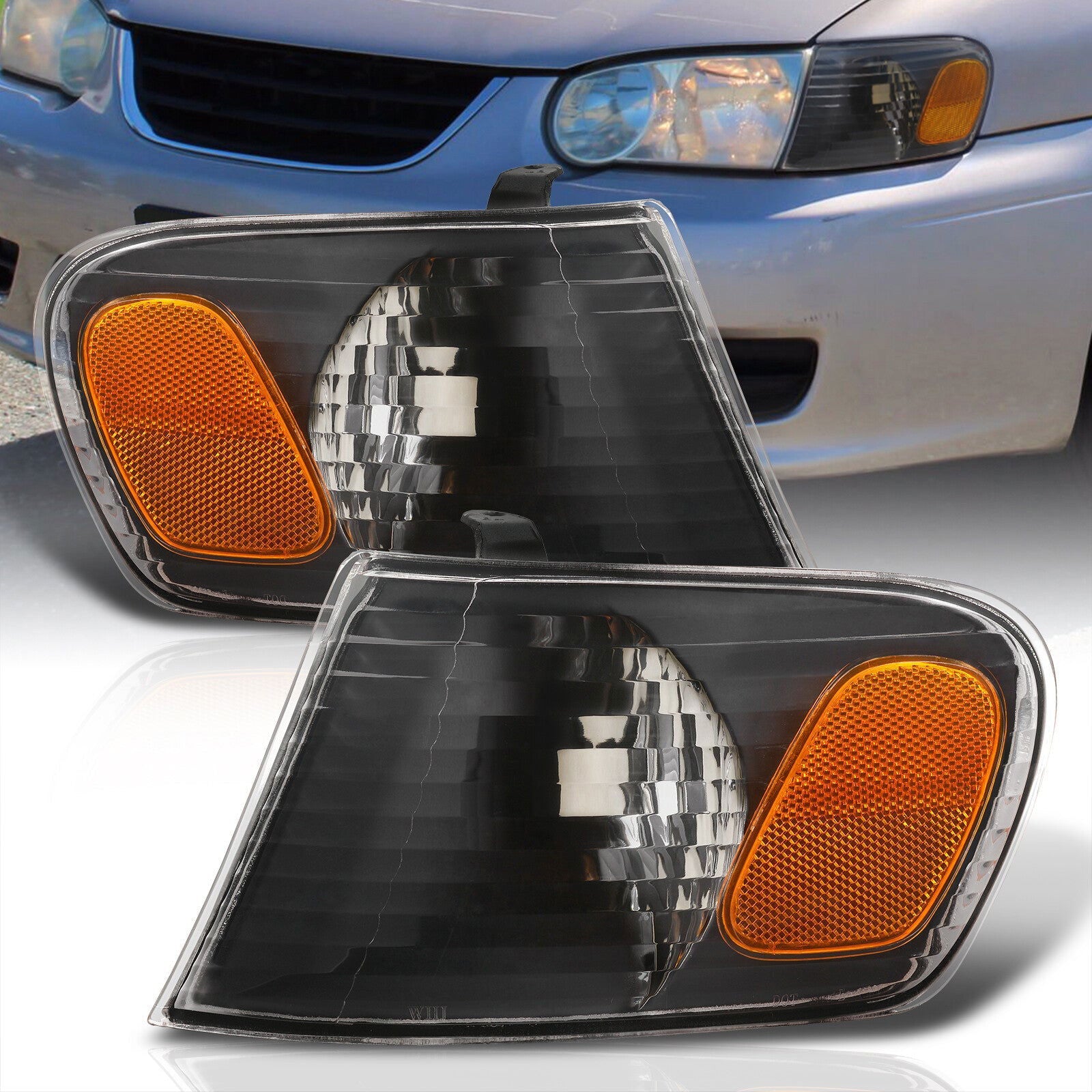 Toyota Corolla 01-02 Corner Light Black/Amber - Parts Agent