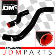 Toyota Corolla 1.6L 1.8L 1993-1997 Silicone Radiator Hoses Black - Parts Agent