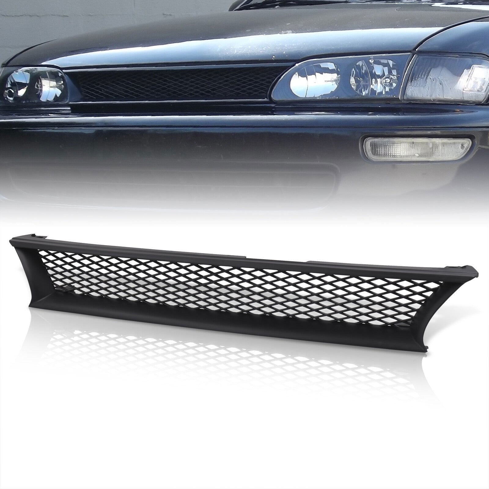 Toyota Corolla 1993-1997 Mesh Style Front Grille Black - Parts Agent