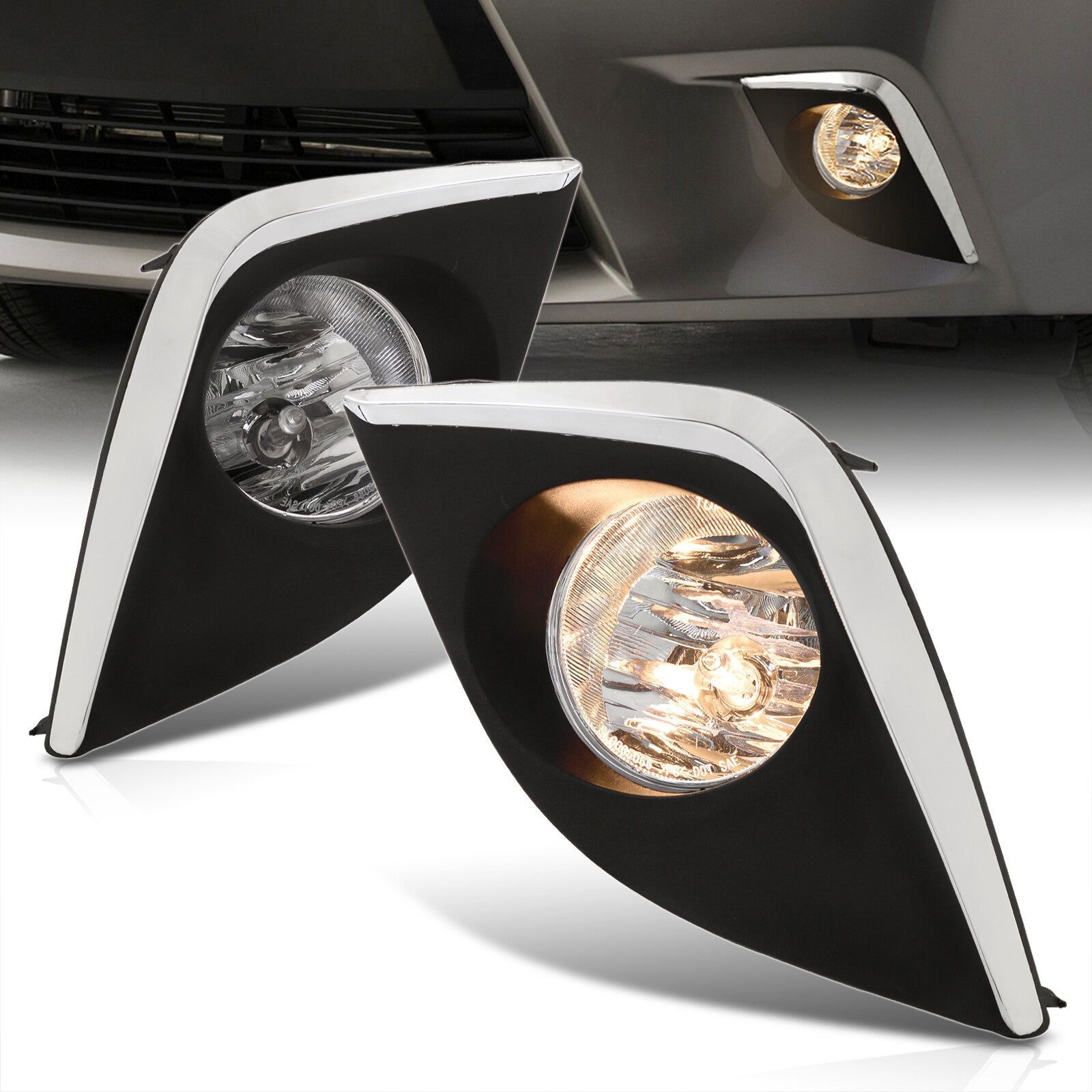 Toyota Corolla (Non-S Models) 2014-2016 Front Fog Lights Clear Len (Includes Switch & Wiring Harness) - Parts Agent