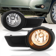 Toyota Highlander 2008-2010 Front Fog Lights Clear Len (Includes Switch & Wiring Harness) - Parts Agent