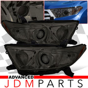 Toyota Highlander 2011-2013 Factory Style Projector Headlights Chrome Housing Smoke Len Amber Reflector - Parts Agent