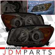 Toyota RAV4 2009-2012 Factory Style Headlights Chrome Housing Smoke Len Amber Reflector - Parts Agent