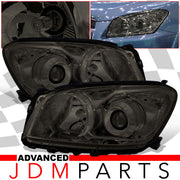 Toyota RAV4 2009-2012 Factory Style Headlights Chrome Housing Smoke Len Clear Reflector - Parts Agent