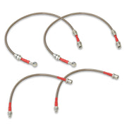 Toyota Supra 1986-1991 Stainless Steel Braided Oil Brake Lines Silver - Parts Agent