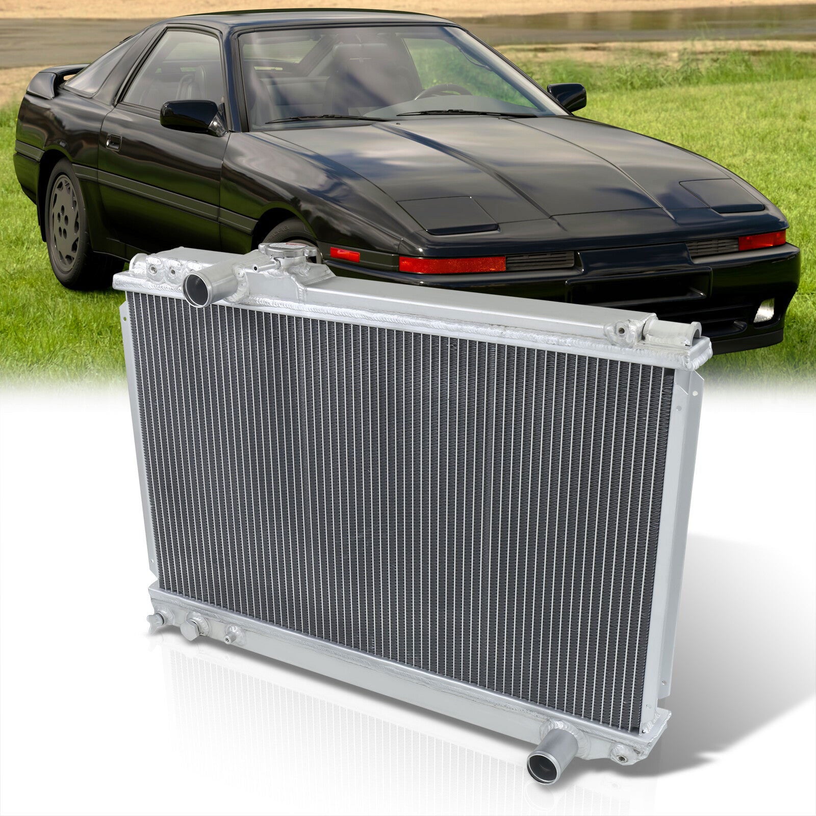 Toyota Supra JZA70 1986-1992 Manual Transmission Aluminum Radiator - Parts Agent