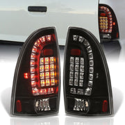 Toyota Tacoma 2005-2015 LED Tail Lights Black Housing Clear Len - Parts Agent