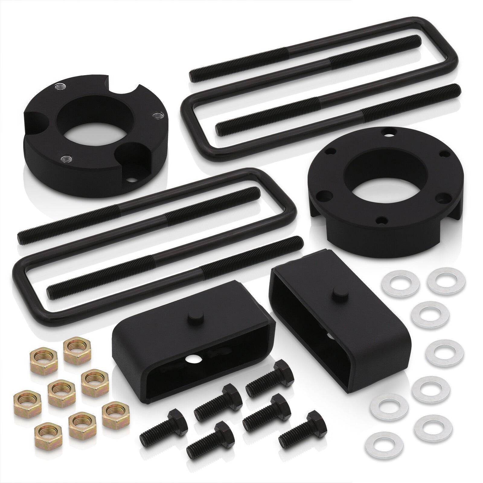 Toyota Tacoma 2005-2023 (6 Lug) 2" Front 2" Rear Leveling Lift Kit Black - Parts Agent