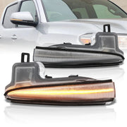 Toyota Tacoma 2016-2021 / Highlander 2020-2021 / RAV4 2019-2021 Front Amber Sequential LED Side Mirror Signal Marker Lights Clear Len - Parts Agent
