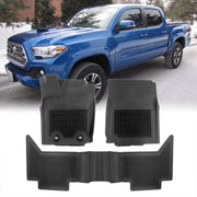 Toyota Tacoma (Double Cab Models with Automatic Transmission Only) 2016-2017 All Weather Guard 3D Floor Mat Liner - Parts Agent