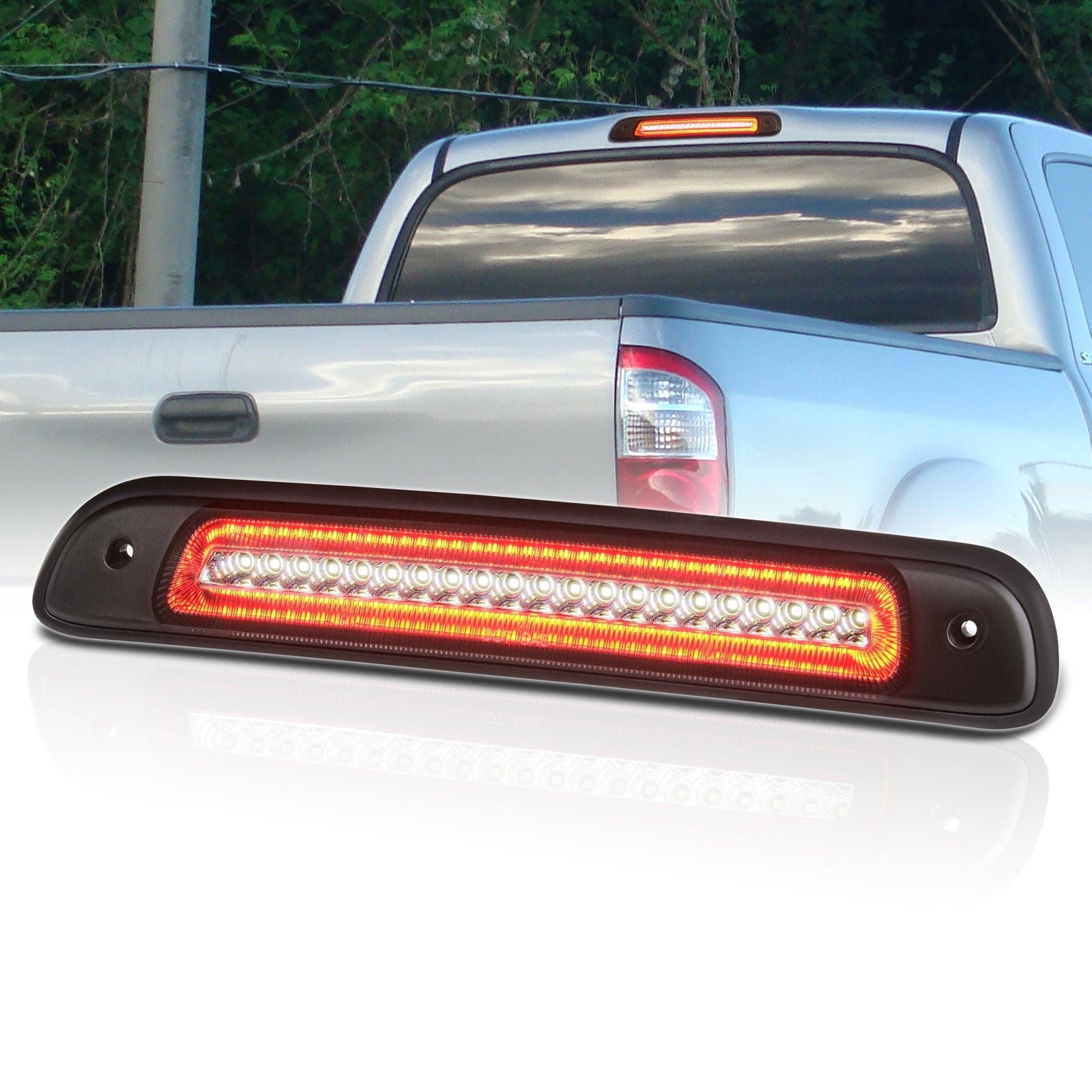 Toyota Tundra 2000-2006 Strobe LED 3rd Brake Light Chrome Housing Smoke Len - Parts Agent