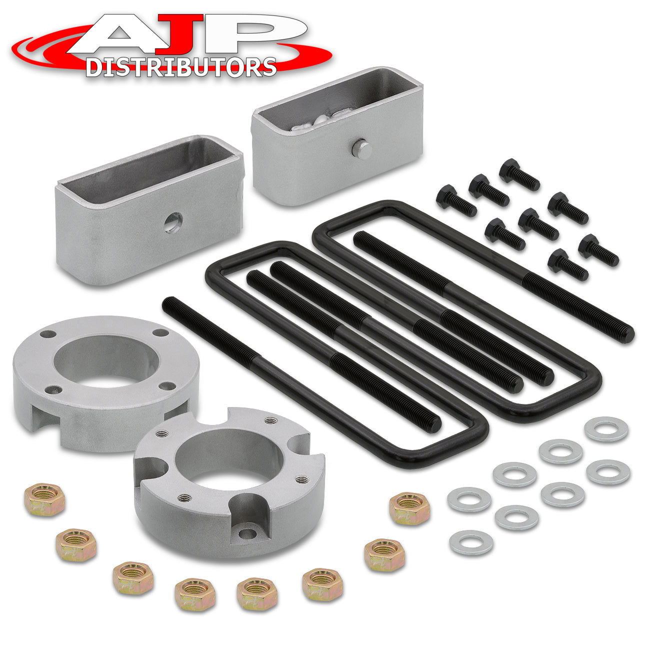 Toyota Tundra 2007-2021 2" Front 2" Rear Leveling Lift Kit Silver - Parts Agent
