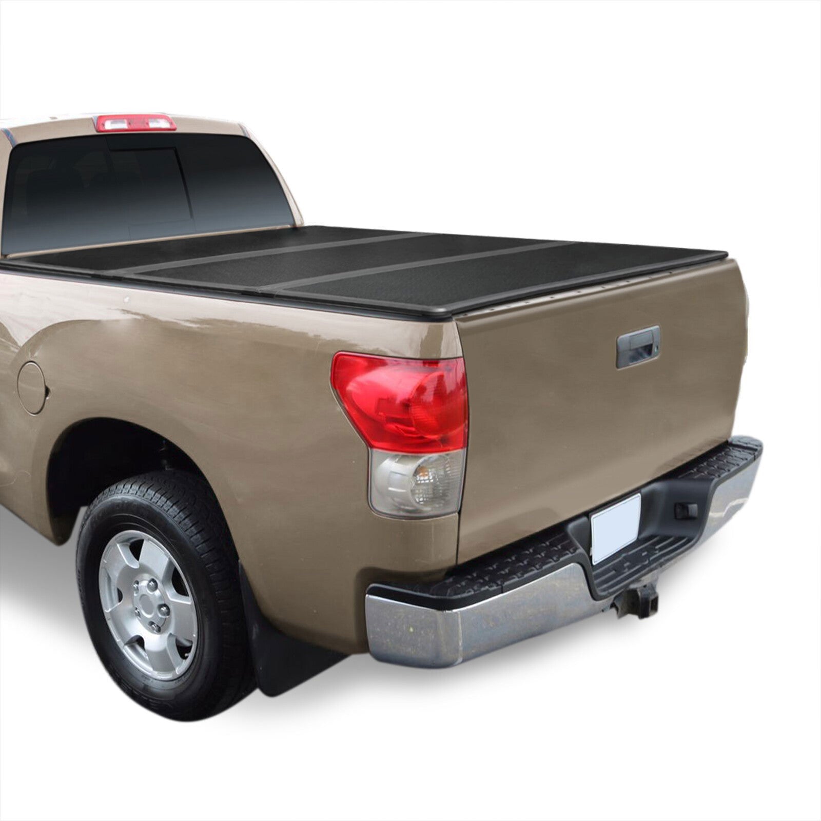 Toyota Tundra 5.5FT 2007-2013 Hard Tri Fold Truck Tonneau Bed Cover (Extra Short Bed 5´5") - Parts Agent
