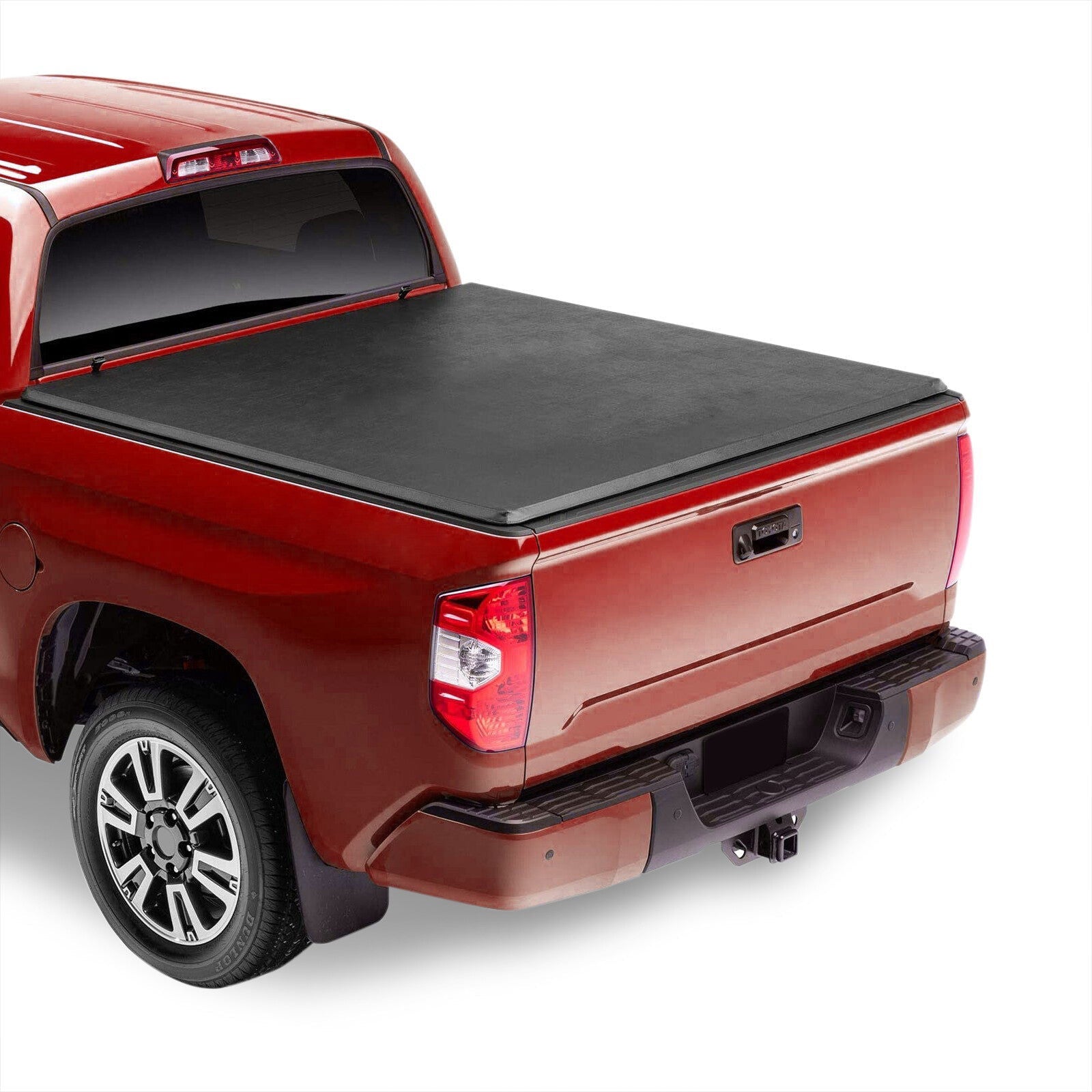 Toyota Tundra 6.5FT 2014-2021 Soft 4 Fold Truck Tonneau Bed Cover (Standard Short Bed 6´5") - Parts Agent