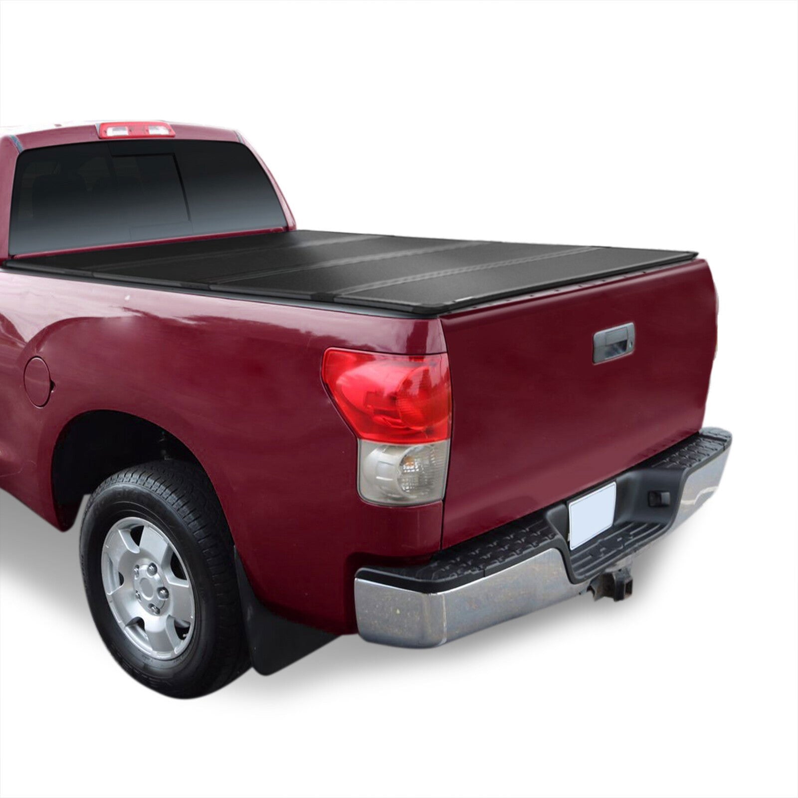 Toyota Tundra 8FT 2007-2013 Hard 4 Fold Truck Tonneau Bed Cover (Long Bed 8´) - Parts Agent