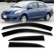 Toyota Yaris Sedan 2006-2011 4 Door Tape On Window Visors - Parts Agent