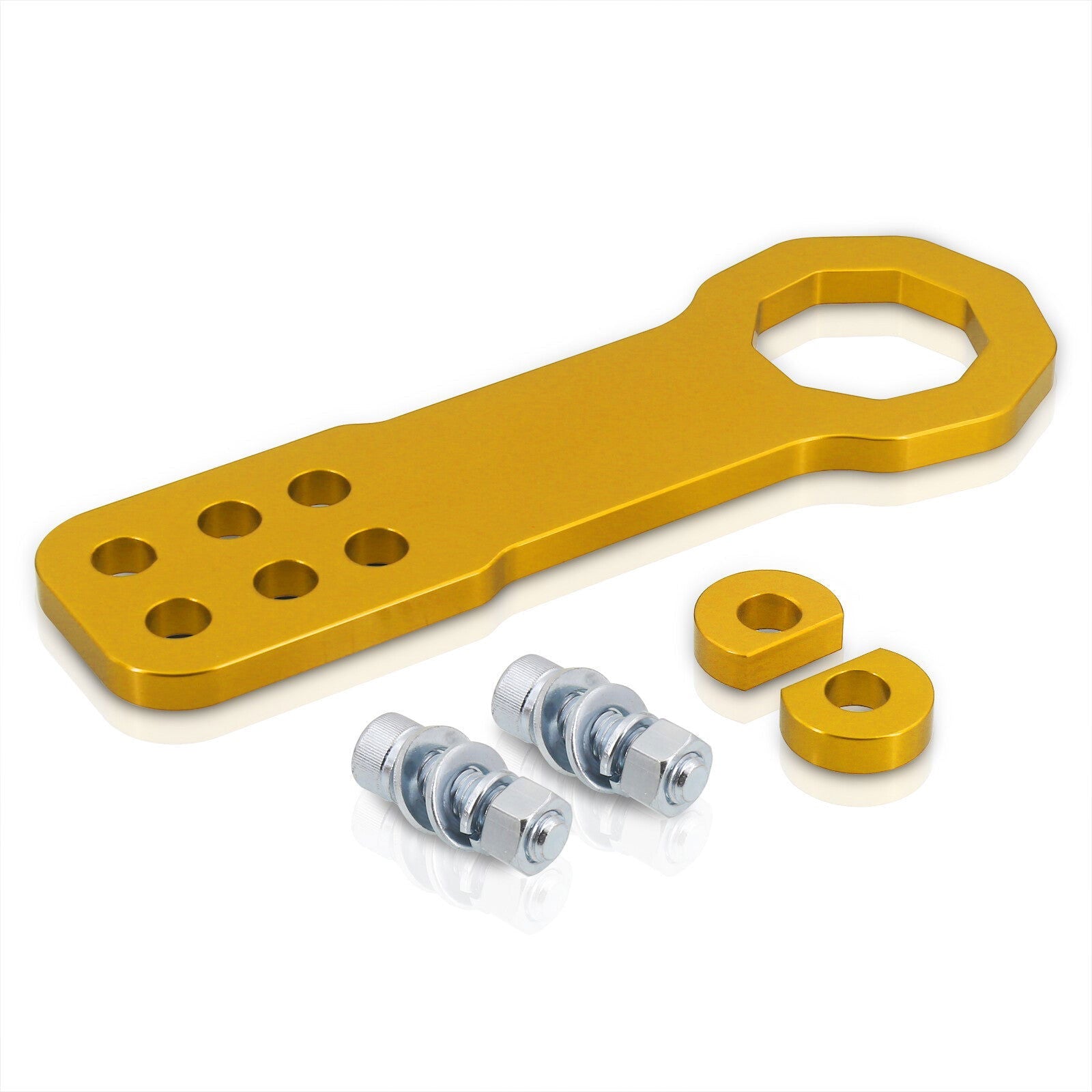 Universal 10mm Front Tow Hook Kit Gold (Pass-JDM Style) - Parts Agent