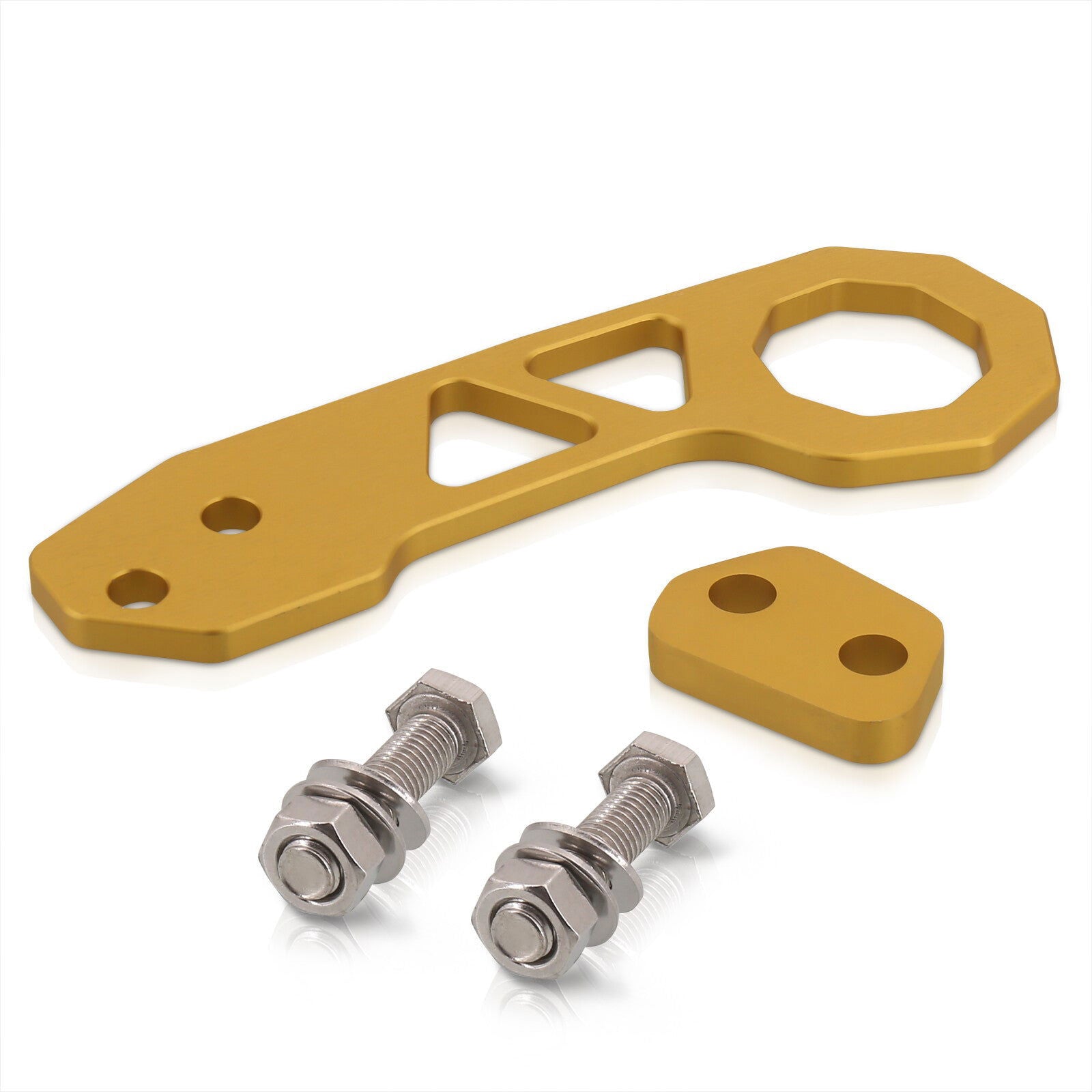 Universal 10mm Rear Tow Hook Kit Gold (Pass-JDM Style) - Parts Agent